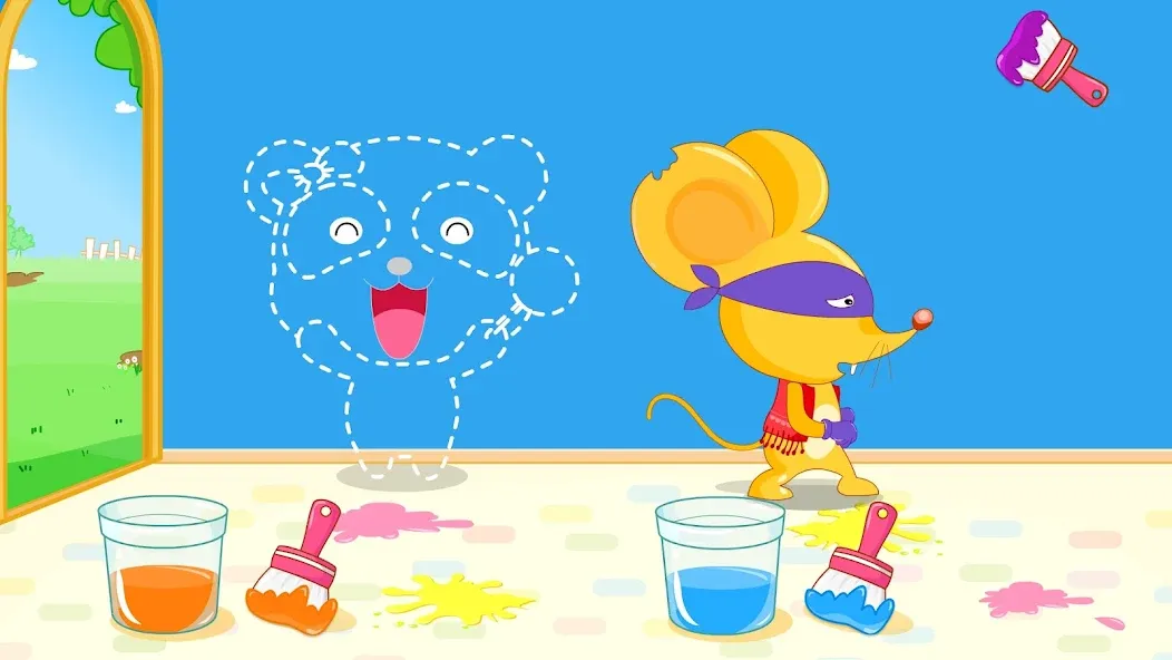 Baby Panda's Color Mixing [MOD: открыты все цвета и нет рекламы] Screenshot 3