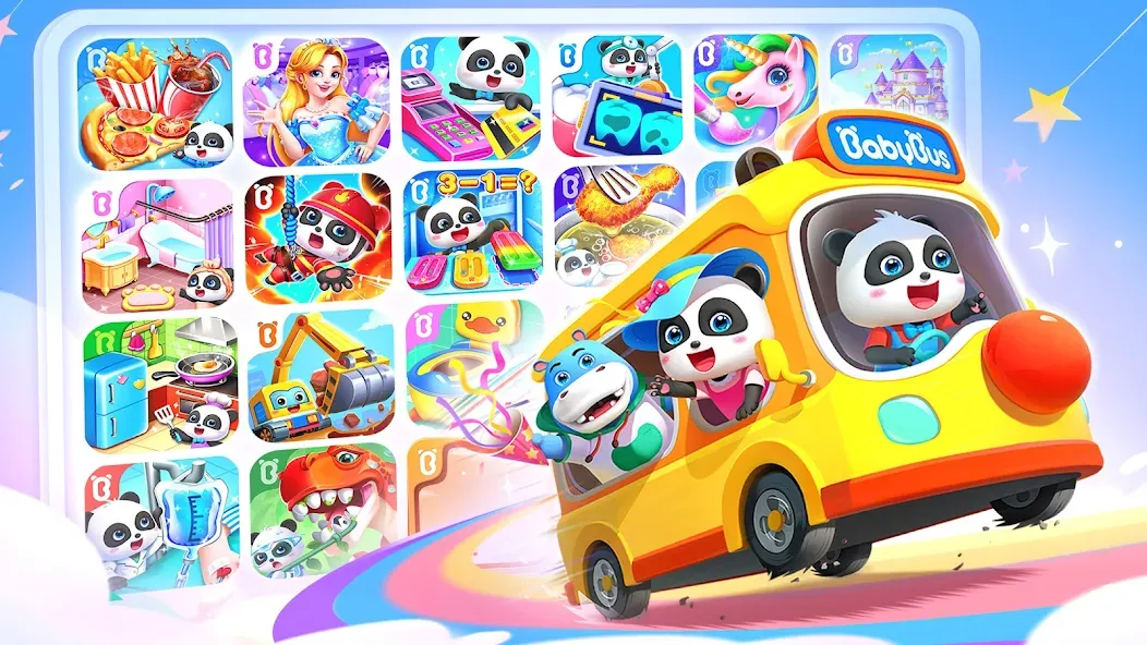 Baby Panda World: Kids Games [MOD: открыты все игры и уровни] Screenshot 1