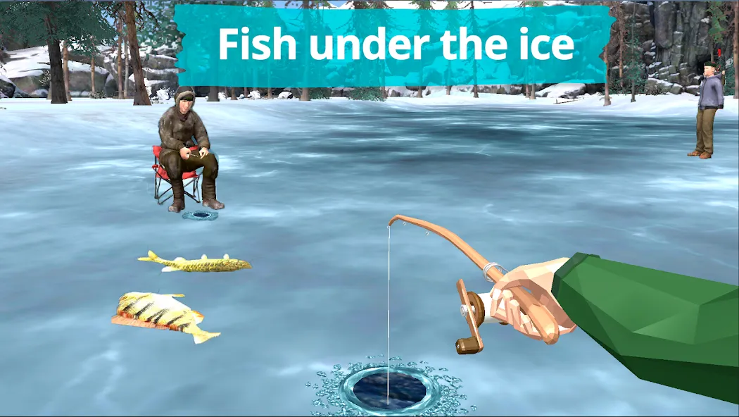 Fishing in the Winter. Lakes. [MOD: зимняя рыбалка без ограничений] Screenshot 1