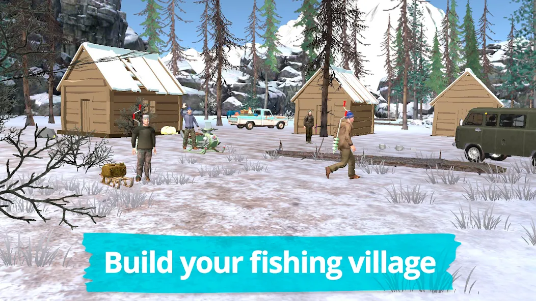 Fishing in the Winter. Lakes. [MOD: зимняя рыбалка без ограничений] Screenshot 2