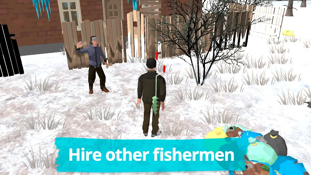 Fishing in the Winter. Lakes. [MOD: зимняя рыбалка без ограничений] Screenshot 3