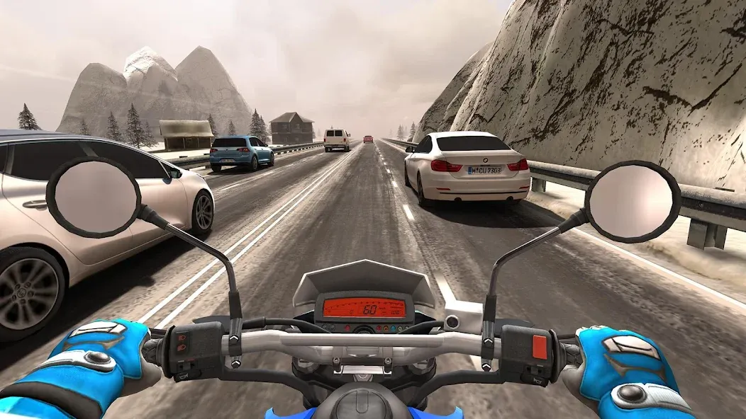 Traffic Rider [MOD: безлимитные деньги и все мотоциклы] Screenshot 2
