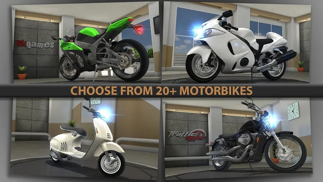 Traffic Rider [MOD: безлимитные деньги и все мотоциклы] Screenshot 5