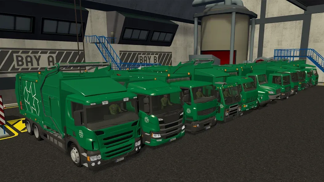 Trash Truck Simulator [MOD: безлимитные деньги и всё открыто] Screenshot 1