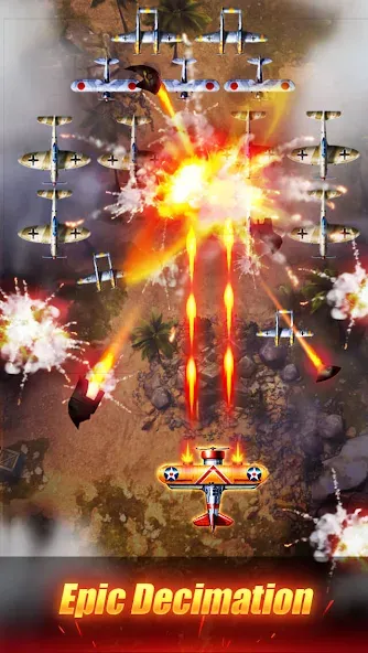 Sky Survivor: WWII Aircraft Sh [MOD: безлимитные деньги и ресурсы] Screenshot 1