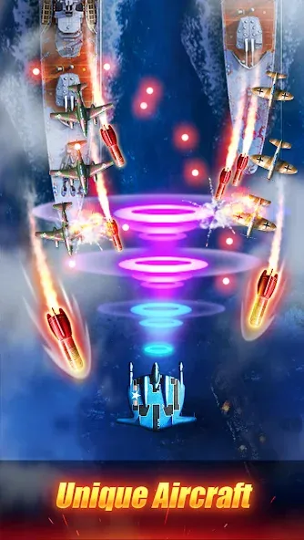 Sky Survivor: WWII Aircraft Sh [MOD: безлимитные деньги и ресурсы] Screenshot 2