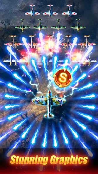 Sky Survivor: WWII Aircraft Sh [MOD: безлимитные деньги и ресурсы] Screenshot 5