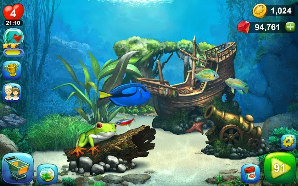 Aquantika [MOD: неограниченные ресурсы и премиум-улучшения] Screenshot 4