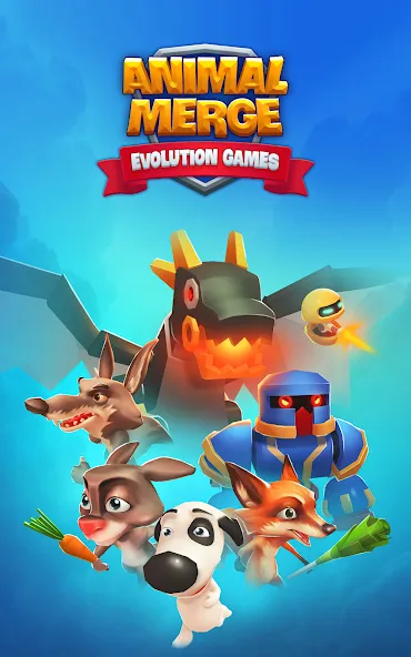 Animal Merge - Evolution Games [MOD: безлимитные деньги и все животные открыты] Screenshot 1