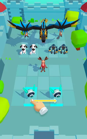 Animal Merge - Evolution Games [MOD: безлимитные деньги и все животные открыты] Screenshot 4
