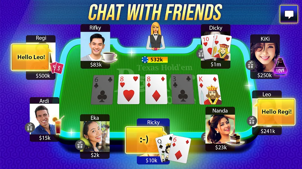 Texas Holdem Poker Online [MOD: безлимитные фишки и открыты турниры] Screenshot 3