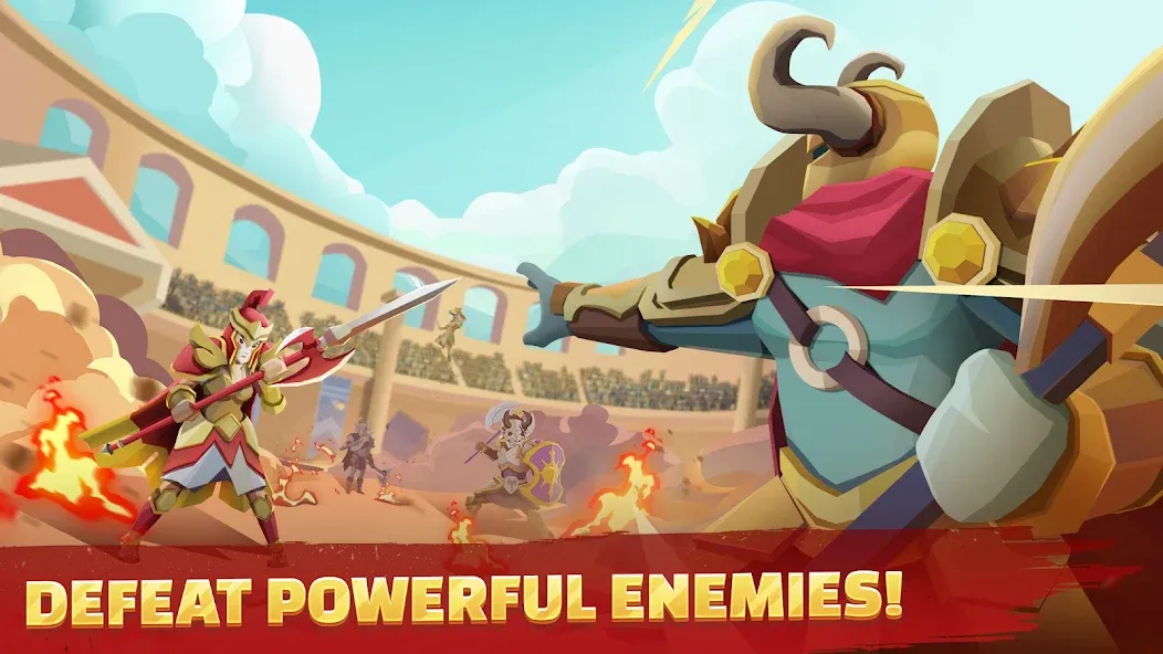 Gladiators Arena: Idle Tycoon [MOD: безлимитные деньги и алмазы] Screenshot 3