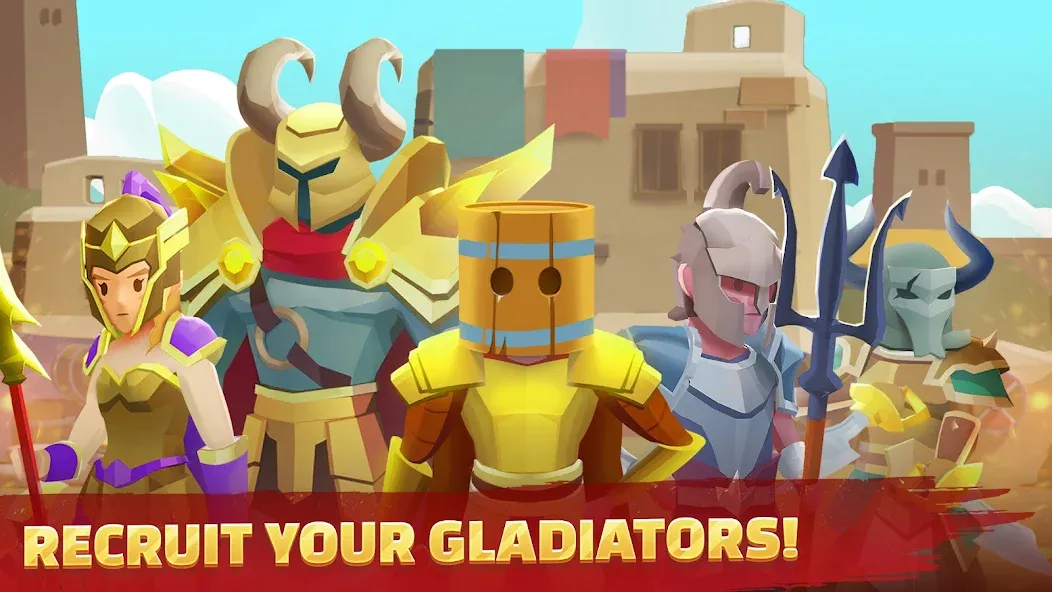 Gladiators Arena: Idle Tycoon [MOD: безлимитные деньги и алмазы] Screenshot 5