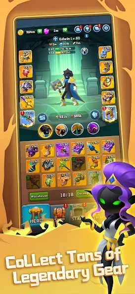 Chest Adventure: Idle RPG [MOD: много денег и открытые сундуки] Screenshot 3