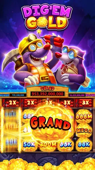 Fat Cat Casino - Slots Game [MOD: безлимитные монеты и бонусы] Screenshot 1