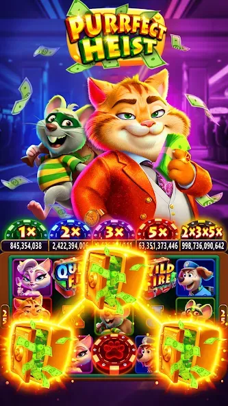 Fat Cat Casino - Slots Game [MOD: безлимитные монеты и бонусы] Screenshot 3