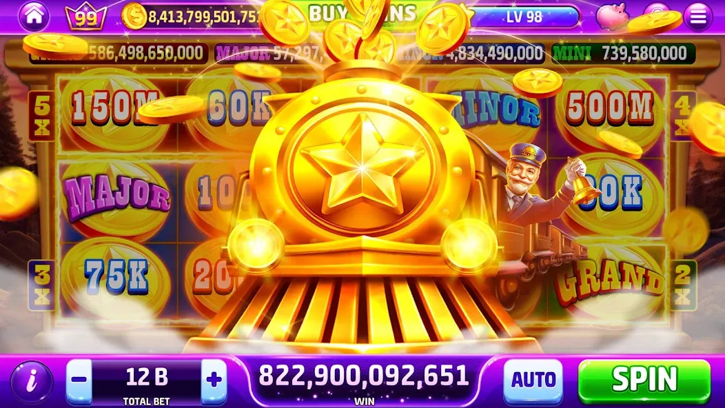 Golden Casino - Slots Games [MOD: безлимитные монеты и бонусы] Screenshot 3