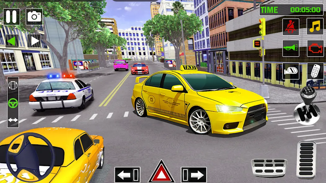 City Taxi Games-Taxi Car Games [MOD: безлимитные деньги и все машины открыты] Screenshot 1