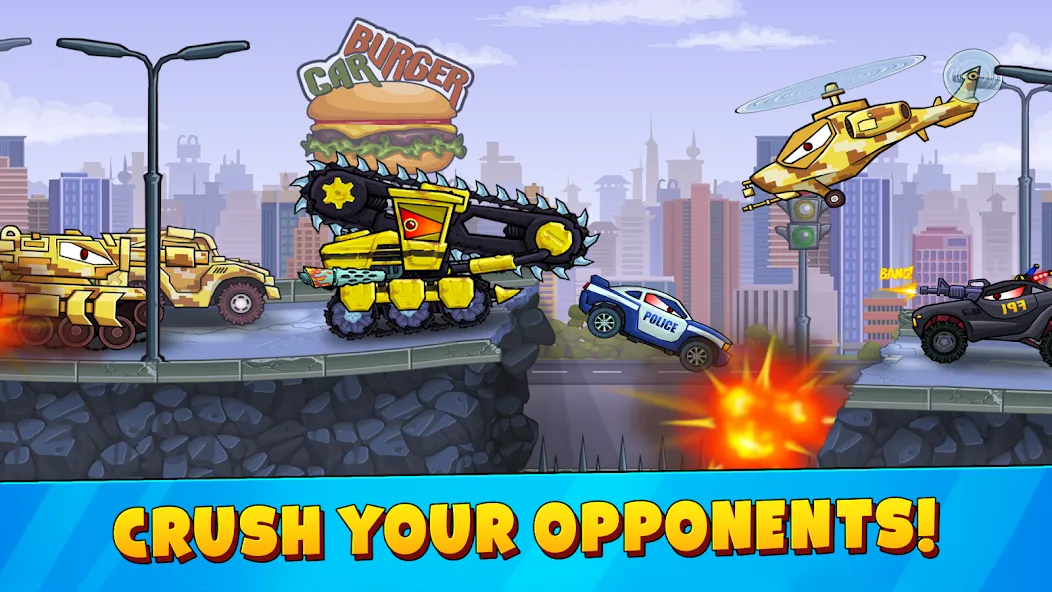 Car Eats Car 3 Hill Climb Race [MOD: безлимитные деньги и все машины открыты] Screenshot 5