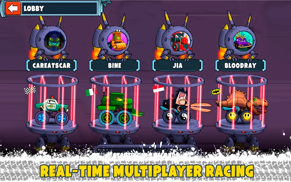 Car Eats Car Multiplayer Race [MOD: безлимитные деньги и все машины] Screenshot 2