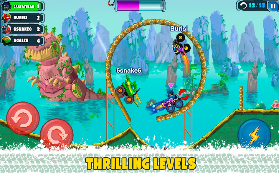 Car Eats Car Multiplayer Race [MOD: безлимитные деньги и все машины] Screenshot 3