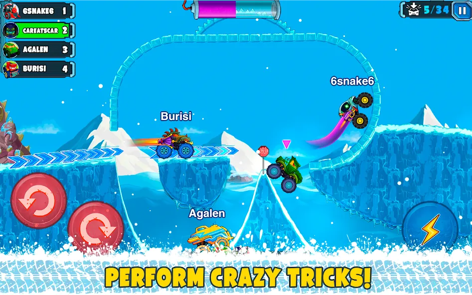 Car Eats Car Multiplayer Race [MOD: безлимитные деньги и все машины] Screenshot 5