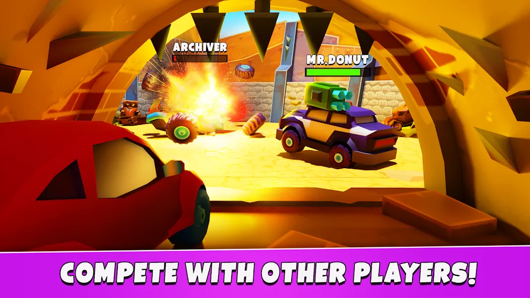 Car Eats Car 5 - Battle Arena [MOD: безлимитные деньги и усиленные машины] Screenshot 2