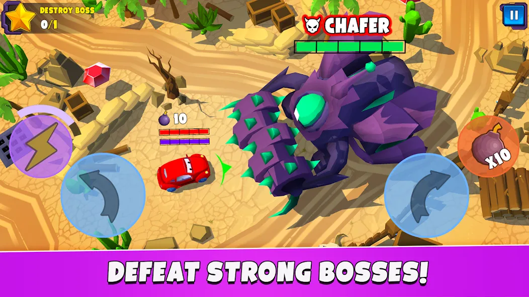 Car Eats Car 5 - Battle Arena [MOD: безлимитные деньги и усиленные машины] Screenshot 4