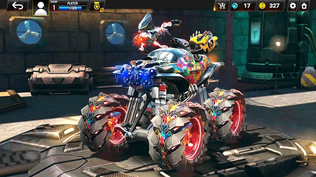 RACE: Rocket Arena Car Extreme [MOD: безлимитные деньги и улучшенное оружие] Screenshot 3