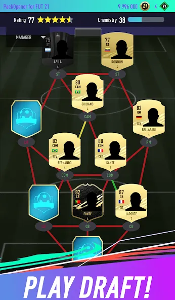 Pack Opener for FUT 21 [MOD: безлимитные монеты и редкие паки] Screenshot 3