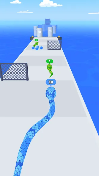 Snake Run Race・3D Running Game [MOD: безлимитные деньги и все скины] Screenshot 1