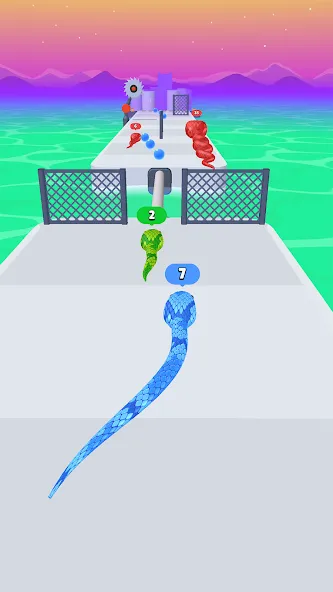 Snake Run Race・3D Running Game [MOD: безлимитные деньги и все скины] Screenshot 2