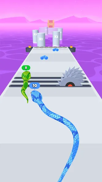 Snake Run Race・3D Running Game [MOD: безлимитные деньги и все скины] Screenshot 3