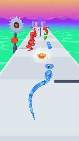 Snake Run Race・3D Running Game [MOD: безлимитные деньги и все скины] Screenshot 4
