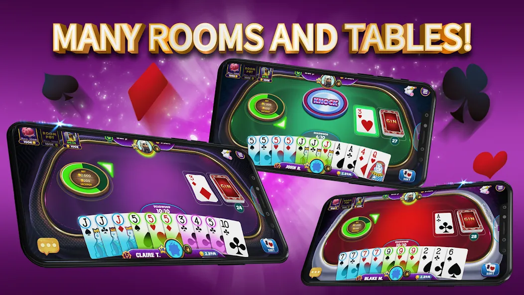 Gin Rummy Elite: Online Game [MOD: безлимитные фишки и быстрая игра] Screenshot 3