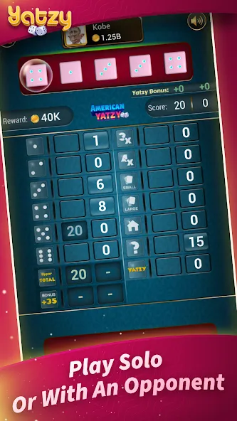 Yatzy - Offline Dice Games [MOD: без рекламы и бесконечные броски] Screenshot 3