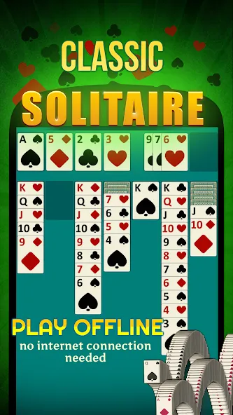 Solitaire - Offline Card Games [MOD: без рекламы и все карты открыты] Screenshot 1