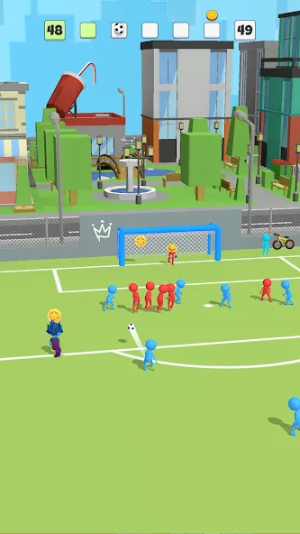 Super Goal: Fun Soccer Game [MOD: безлимитные монеты и все команды] Screenshot 1