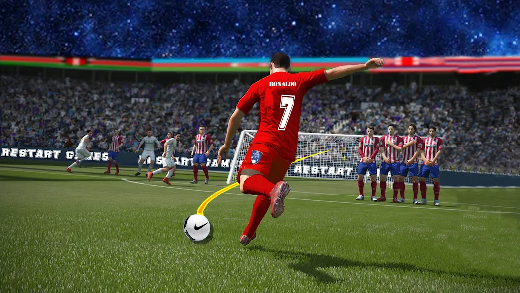Soccer Kick Football Champion [MOD: безлимитные деньги и энергия] Screenshot 2