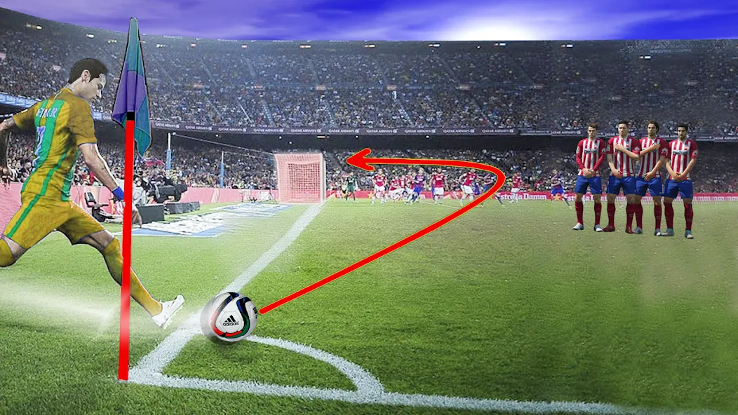 Soccer Kick Football Champion [MOD: безлимитные деньги и энергия] Screenshot 4