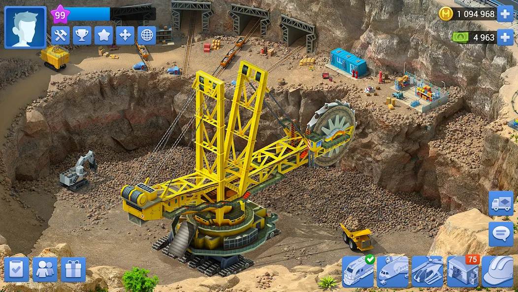 Megapolis: City Building Sim [MOD: безлимитные деньги и ресурсы] Screenshot 1