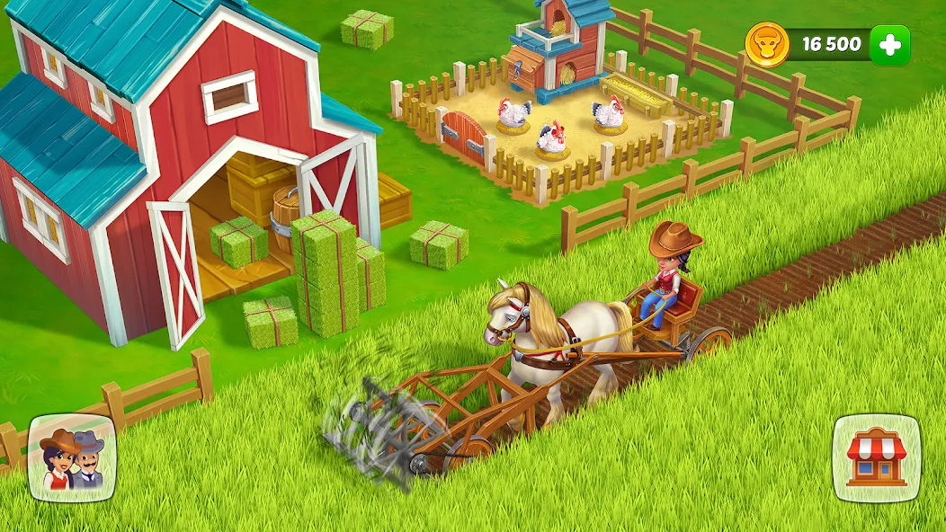 Wild West: Farm Town Build [MOD: безлимитные монеты и ресурсы] Screenshot 3
