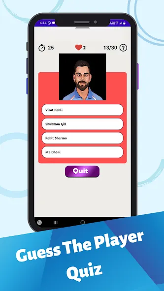 Cricket Quiz Game [MOD: безлимитные подсказки и все ответы] Screenshot 1