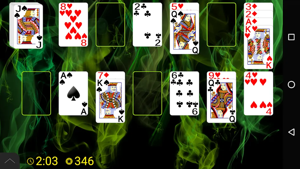 All In a Row Solitaire [MOD: без рекламы и все карты открыты] Screenshot 1