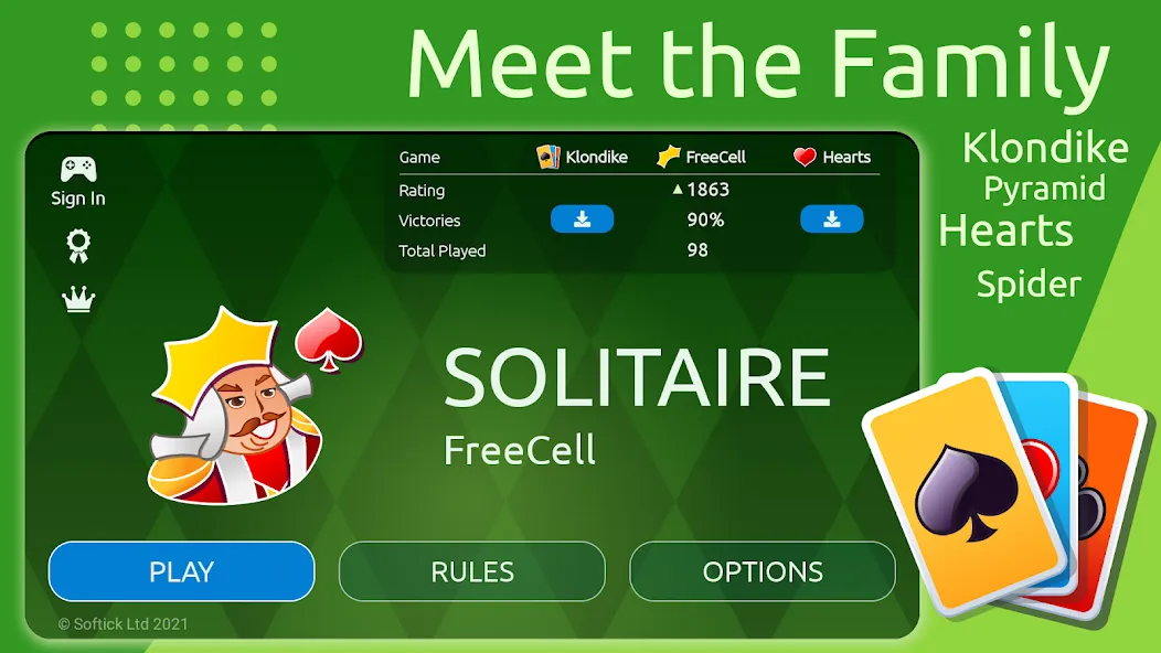 FreeCell [MOD: открыты все уровни и подсказки] Screenshot 2