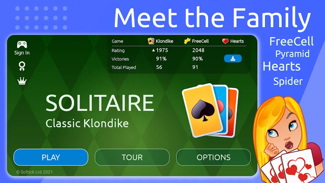 Solitaire [MOD: без рекламы и безлимитные подсказки] Screenshot 2