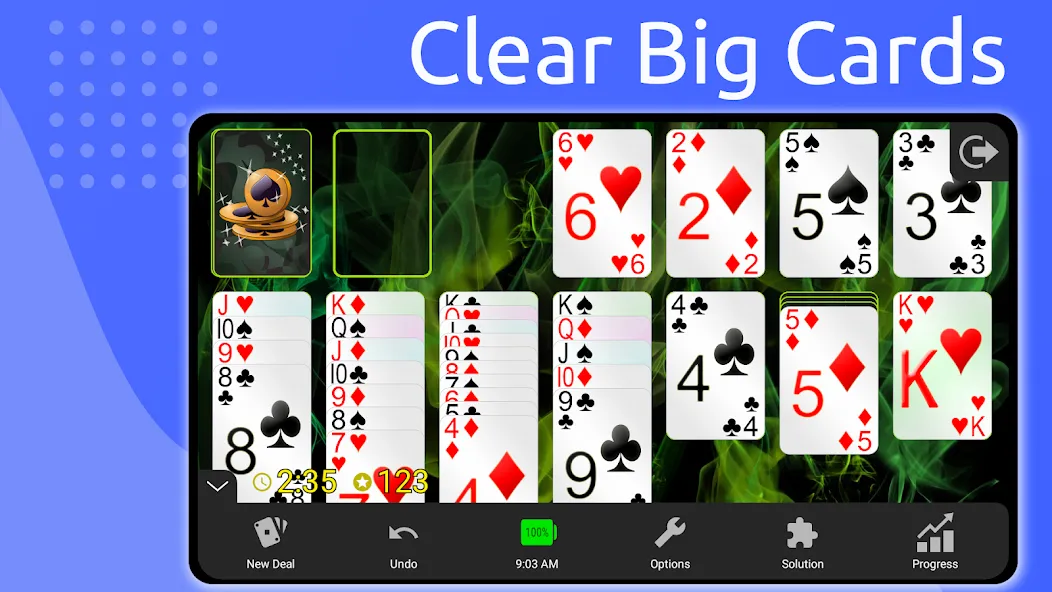 Solitaire [MOD: без рекламы и безлимитные подсказки] Screenshot 3