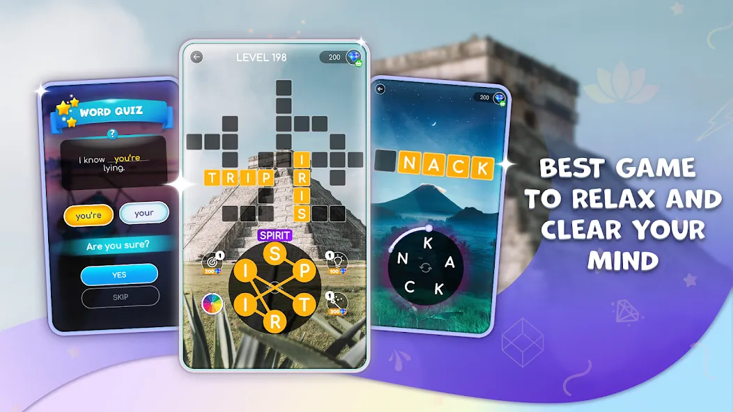 Calming Crosswords Word Puzzle [MOD: без рекламы и подсказки бесплатно] Screenshot 2