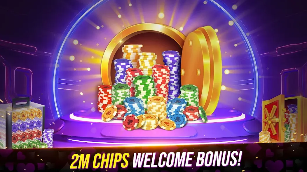 Poker Fever - Win your Fame [MOD: бесконечные фишки и удача] Screenshot 2
