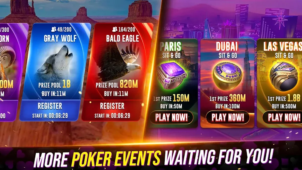 Poker Fever - Win your Fame [MOD: бесконечные фишки и удача] Screenshot 5